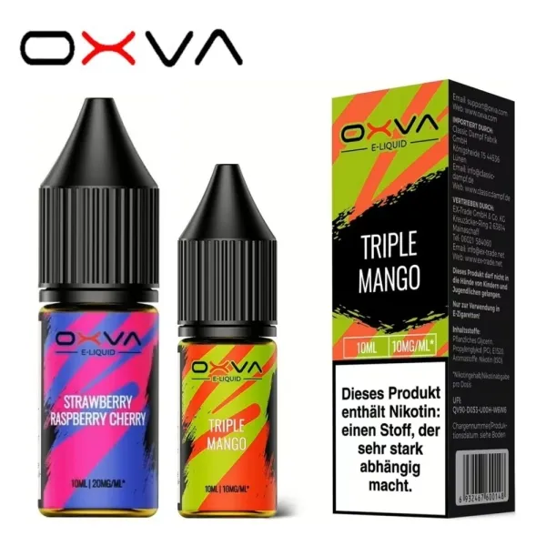 OXVA Nikotinsalz Liquid - Alle Sorten